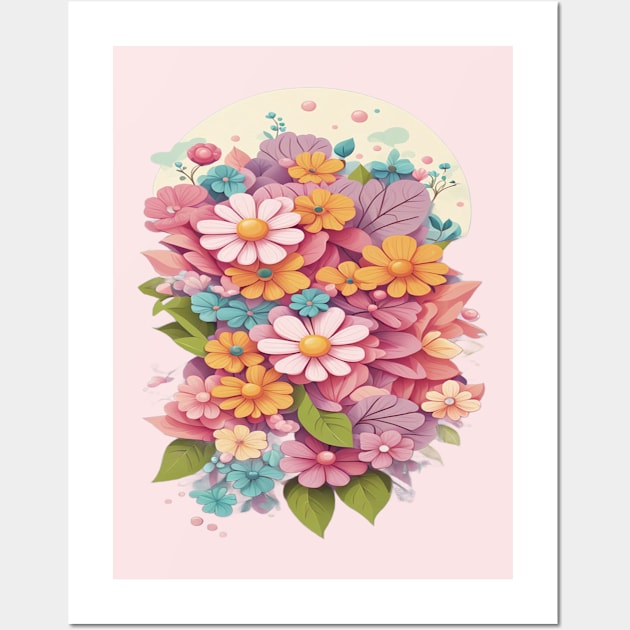 Blooming Flowers Wall Art by EunsooLee